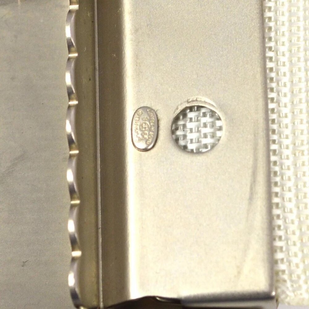 Chanel White GI Belt 99S Small Good - Picture 8 of 8